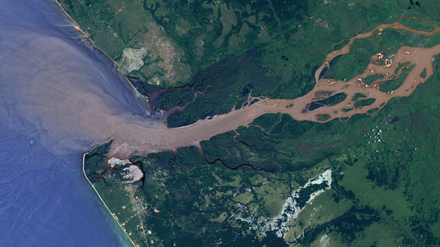 Mündung des Kongos in den Atlantik
