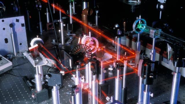 Laserforschung im Labor