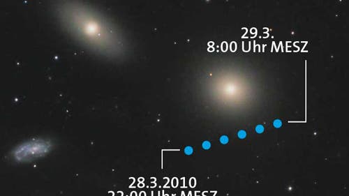 (21) Lutetia bei Messier 105