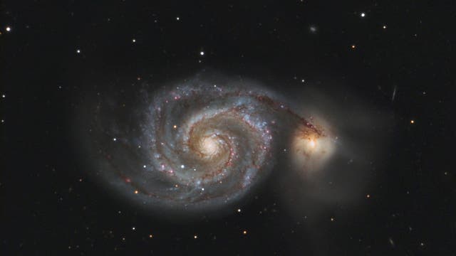 Whirlpool-Galaxie Messier 51 im Sternbild Jagdhunde