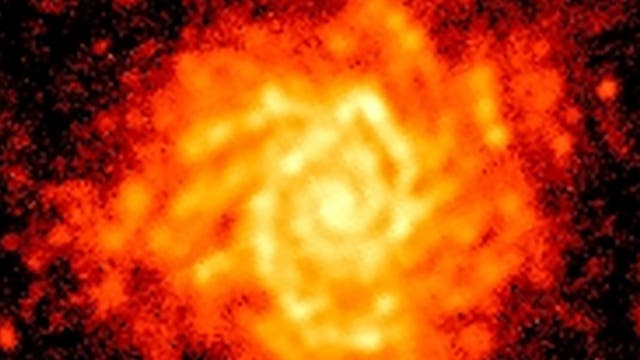 Aufnahme von M74 mit Herschels SPIRE-Photometer