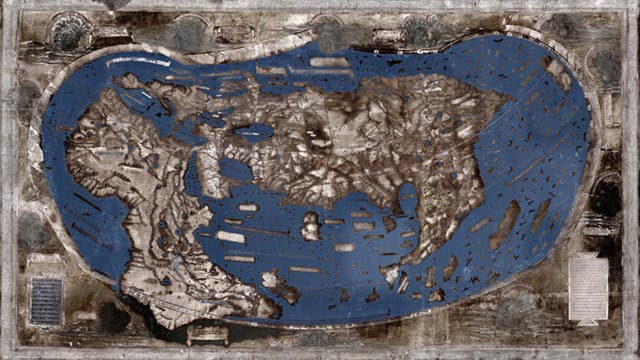 Spektralaufnahme der Martellus-Karte