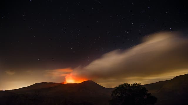 Der aktive Vulkan Masaya liegt in Nicaragua
