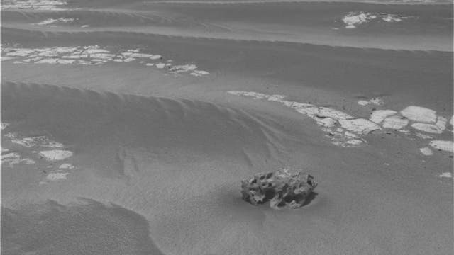Der Meteorit "Shelter Island" in Meridiani Planum