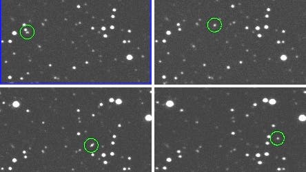 Entdeckungsbild des Mini-Asteroiden 2012 KT42
