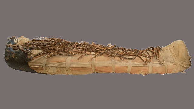 Mumienhülle von Amenophis I. Der Pharao regierte einst von 1525 bis 1504 v. Chr.