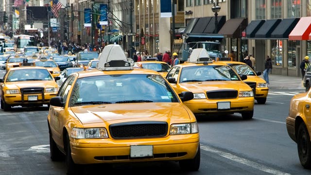 Typische New Yorker Taxis