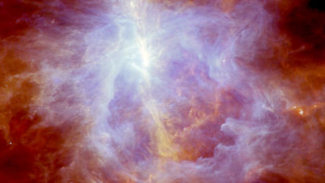 Der Orionnebel im Blick von Herschel (Panoramabild)