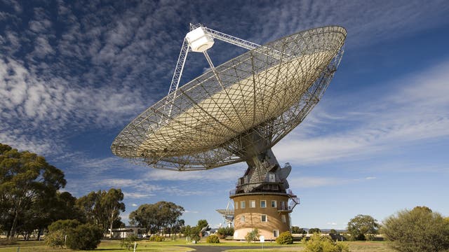 Das 64-Meter-Radioteleskop von Parkes, Australien
