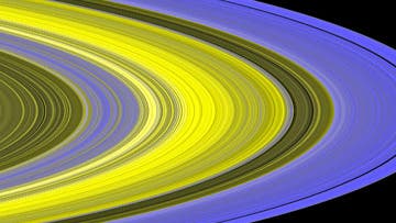Details der Saturnringe