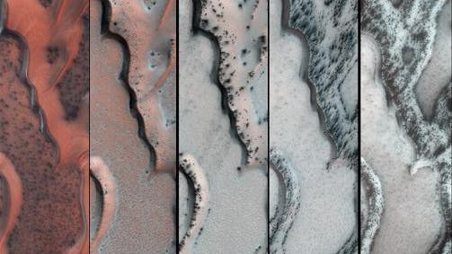 Sanddünen am Marsnordpol
