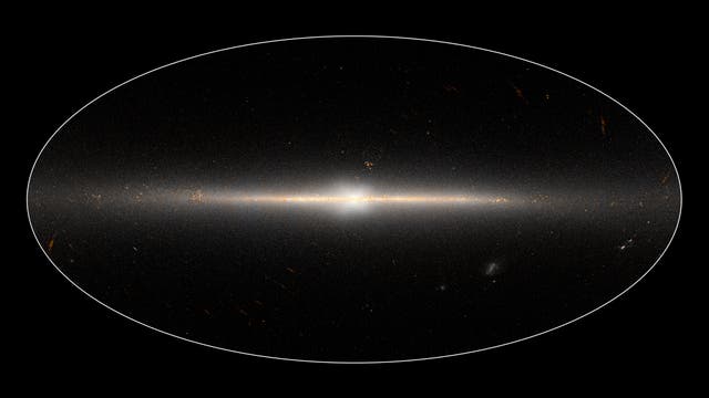 Das X im Zentrum der Milchstraße (Detailaufbahme das Satelliten WISE)