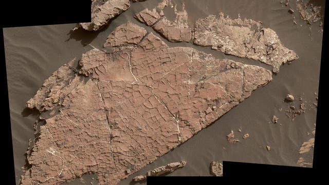 Old-Soaker-Felsplatte auf dem Mars
