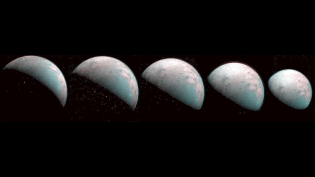 Der Raumsonde Juno sind im Dezember 2019 Aufnahmen vom Nordpol des Jupitermondes Ganymed gelungen.