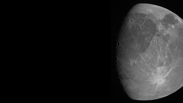 Ganymed in der JunoCam der Raumsonde