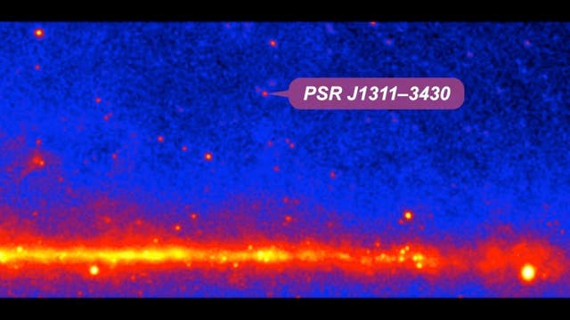Der Pulsar PSR J1311-3430 im Gammalicht