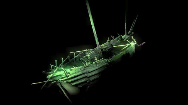 Photogrammetrische Aufnahme des unbekannten Schiffs