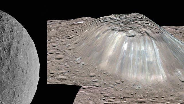 Ceres, Occator, Ahuna Mons