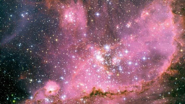 Ein offener Sternenhaufen, in dem sich Sterne mit unterschiedlichen Massen befinden.