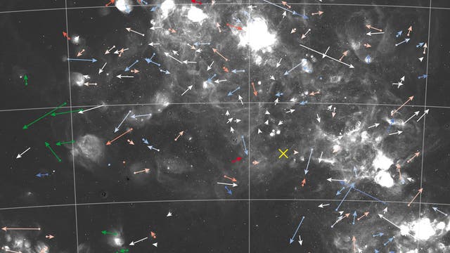 Bewegungen der Sterne in der der Kleinen Magellanschen Wolke