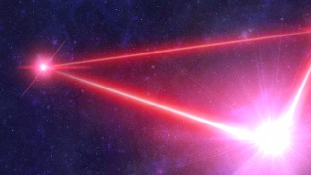 Laser-Dreieck LISA