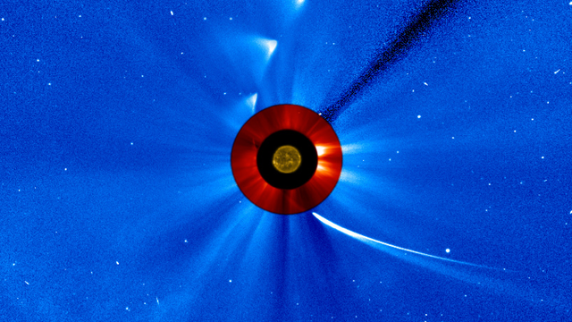 Flugbahn von Komet ISON um die Sonne