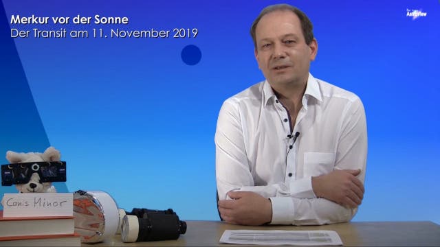 Astronom Klaus Jäger erläutert den Merkurtransit