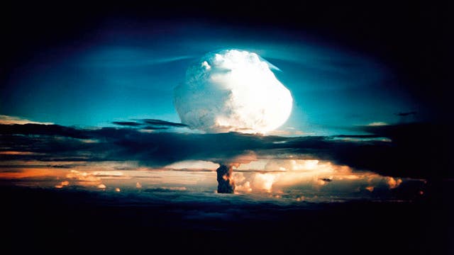 erster Wasserstoffbombentest der USA am 1. November 1952 im Pazifik