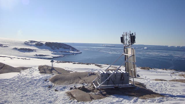 Messstation in der Antarktis