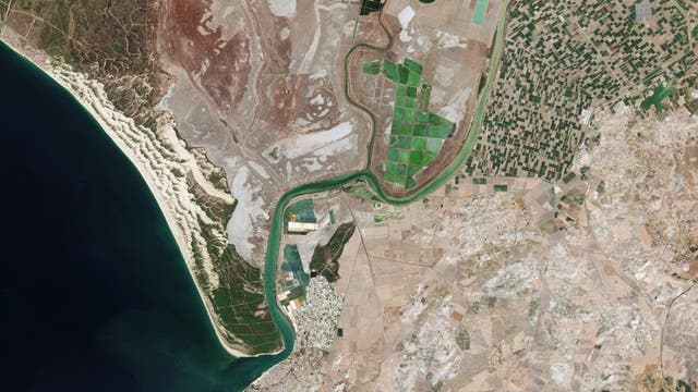 Ausschnitt der »ersten« Aufnahme des Satelliten Sentinel-2-C