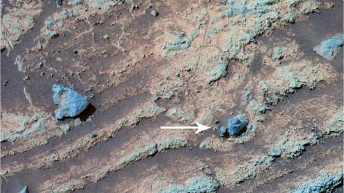 Eine vulkanische Bombe auf dem Mars?