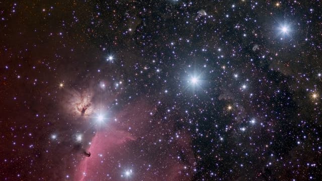 Amateuraufnahme der Gürtelsterne im Orion