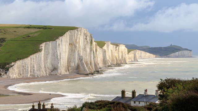 Kreidefelsen von Sussex an der britischen Küste