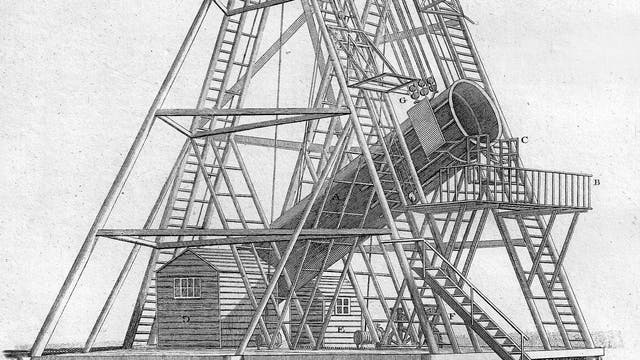 Das von William Herschel errichtete Teleskop