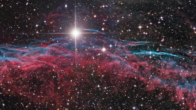 Supernova-Überrest im Sternbild Schwan
