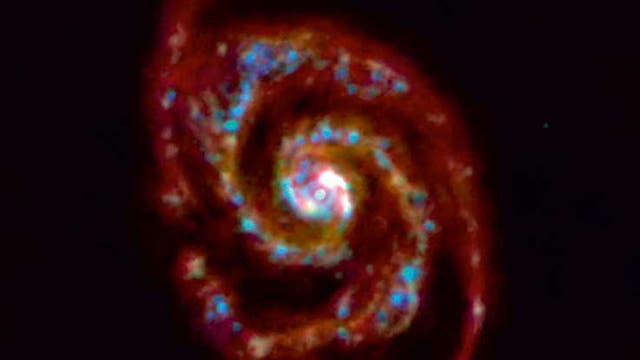 PACS-Komposit der Whirlpool-Galaxie