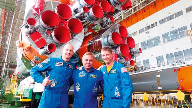 Die Crew 40/41 zur ISS