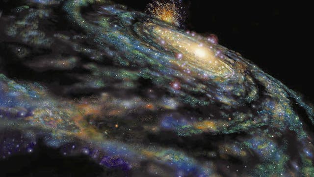 Die Milchstraße, künstlerische Darstellung