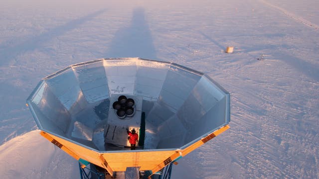 Das Teleskop SPUD/Keck-Array am Südpol