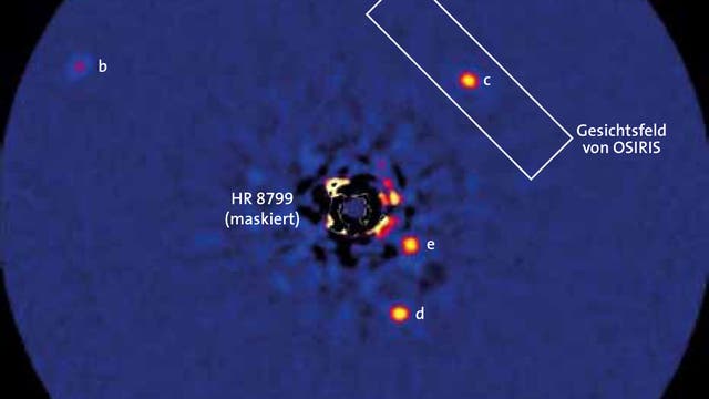 Die vier Planeten von HR 8799