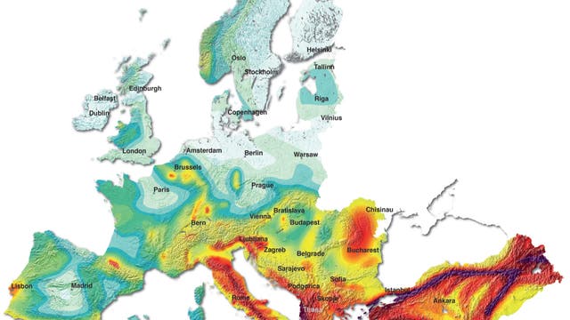 Gefahrengebiete: Europas tektonische Schwäche- und Sicherheitszonen