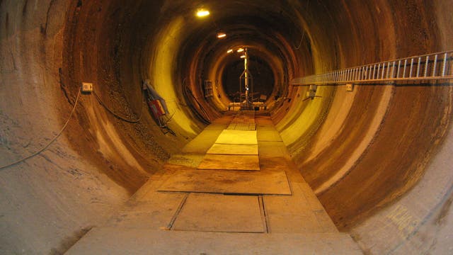 Tunnel im schwedischen Versuchsendlager Äspö