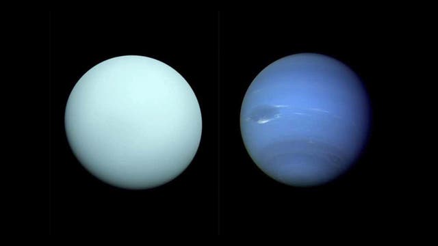 Uranus und Neptun im Vergleich