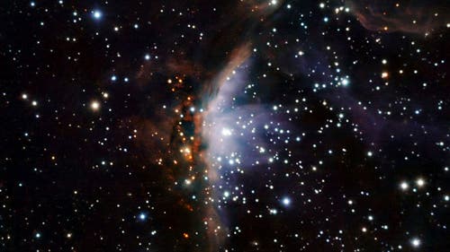 Die Sternentstehungsregion Gum 19 im Sternbild Segel