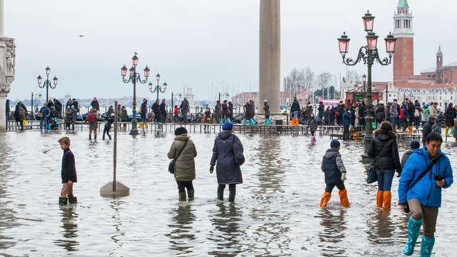 Hochwasser in Venedig (Archivbild)