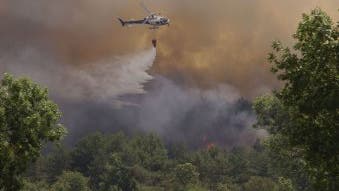 Waldbrandbekämpfung in Südfrankreich
