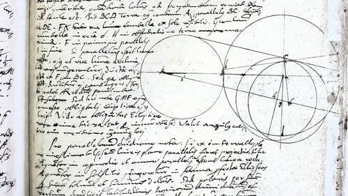 Originalseite aus den Kepler-Handschriften