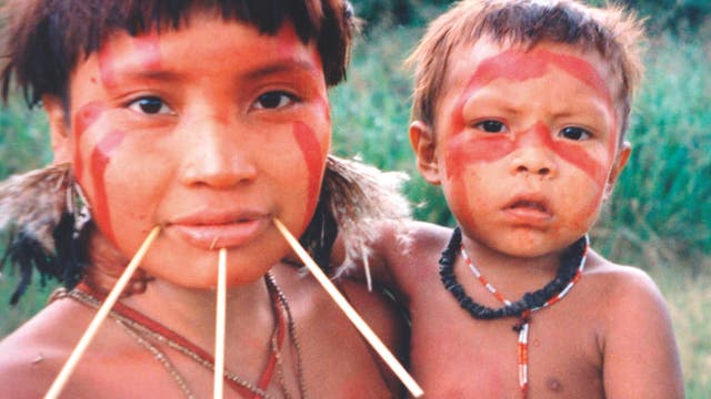Yanomami Mutter und Kind