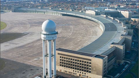 Der ehemalige Flughafen Berlin-Tempelhof