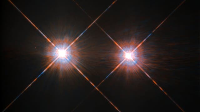 Hubbles bestes Bild von Alpha Centauri A und B